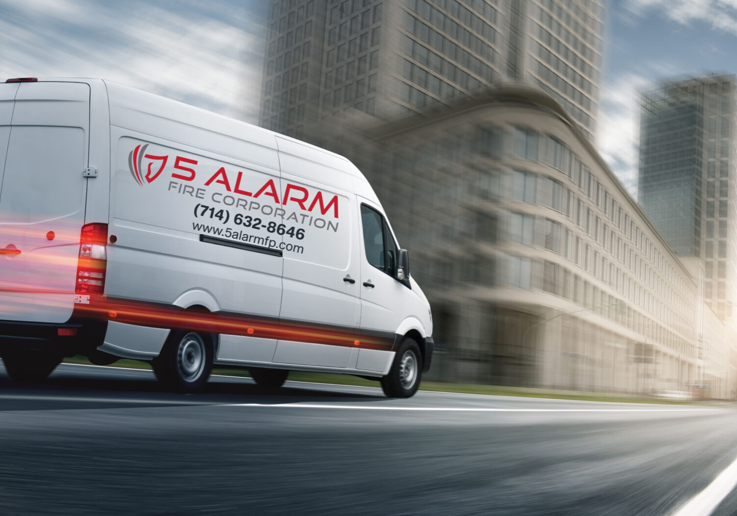 5 Alarm Van service page header